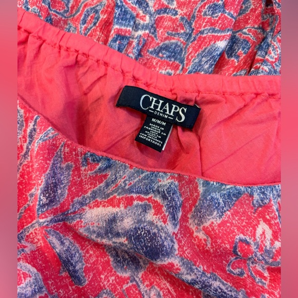 Chaps Denim Brand Floral Skirt, Medium - Picture 2 of 8